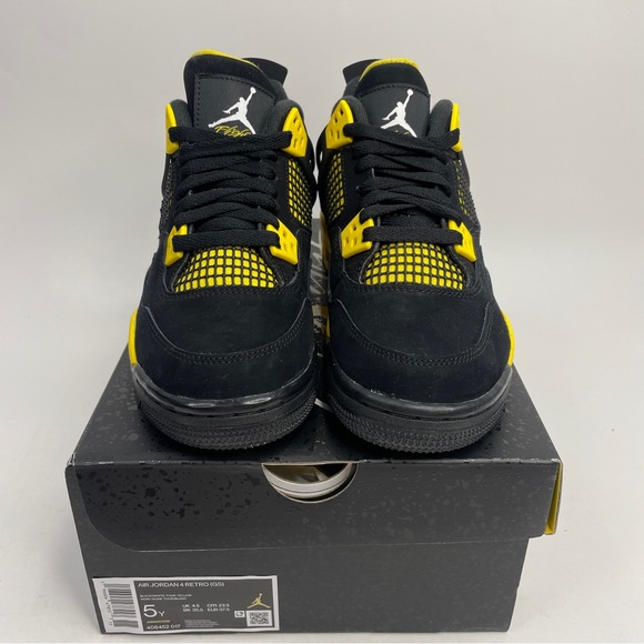 Nike Air Jordan 4 Retro GS “Thunder/Tour Yellow” 2023 - Picture 2 of 4